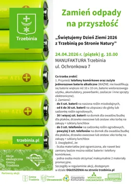 Stare telefony wracają do gry na Dniu Ziemi w Trzebini