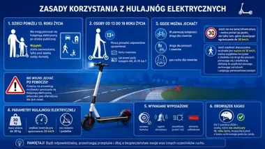12-latek na hulajnodze na DK79. Policja kieruje sprawę dalej