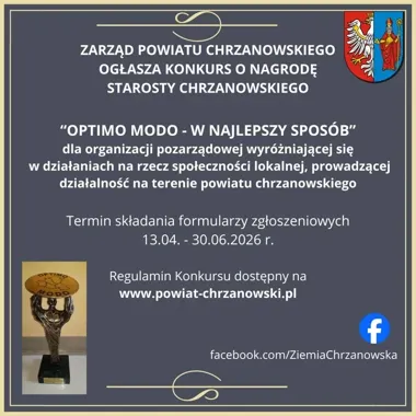 Powiat chrzanowski znów szuka organizacji, która działa dla innych najskuteczniej