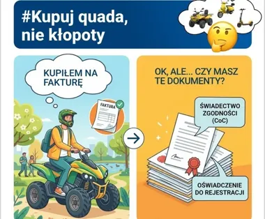 Quad albo motocykl bez homologacji. Bez tego rejestracja nie ruszy
