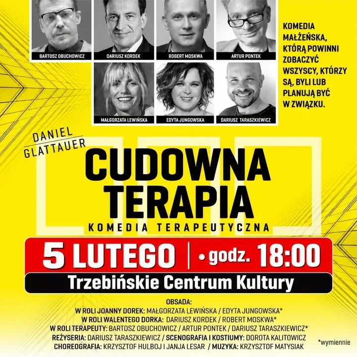 Małżeńska terapia na scenie Sokoła. „Cudowna terapia” rozbawi Trzebinię