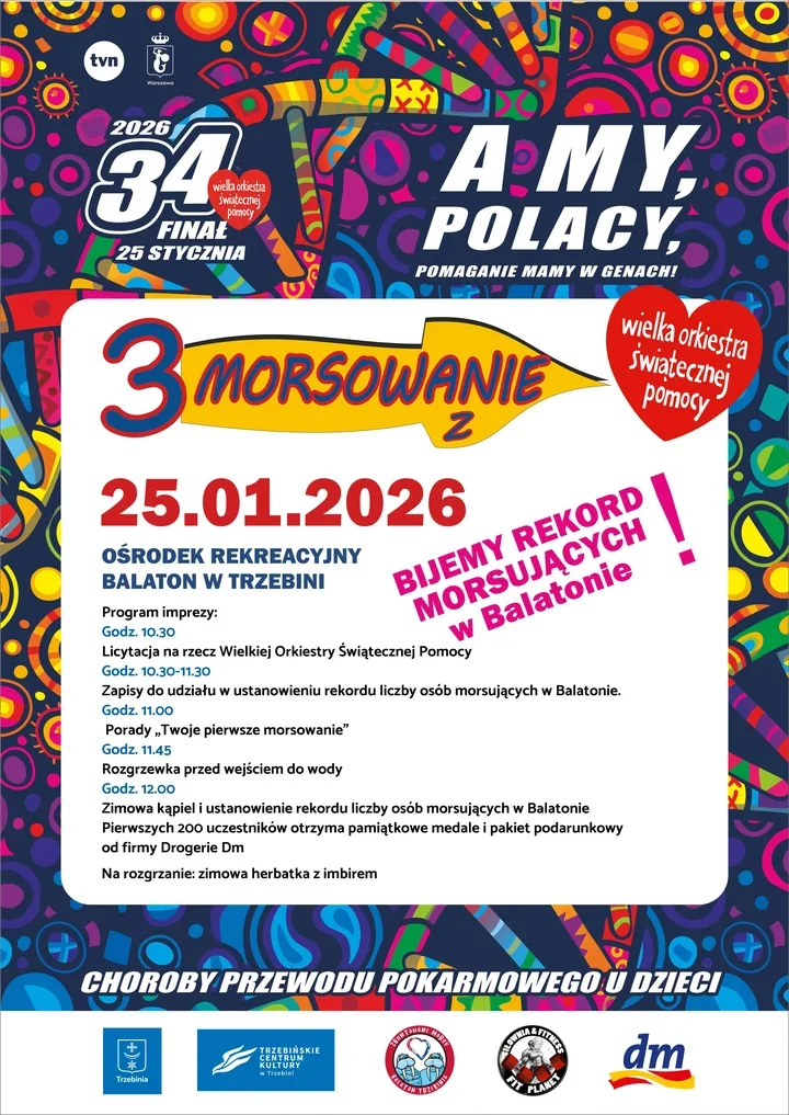 Zimowa fala pomagania nad Balatonem - III Morsowanie z WOŚP