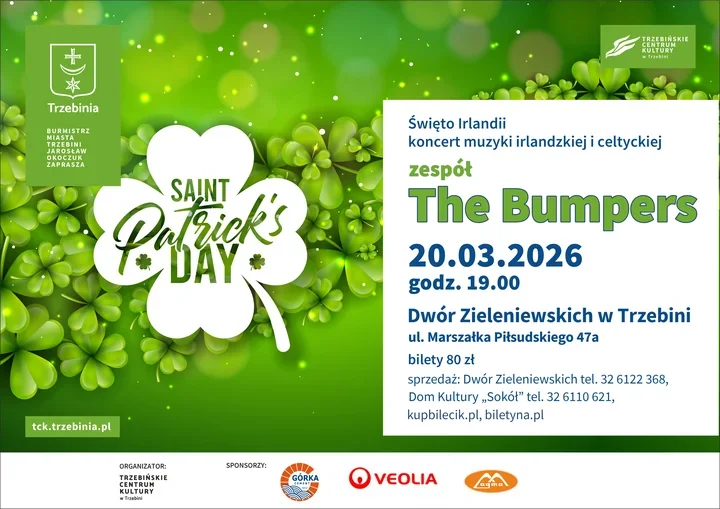 Irlandzkie melodie i taneczne rytmy w Dworze Zieleniewskich - The Bumpers