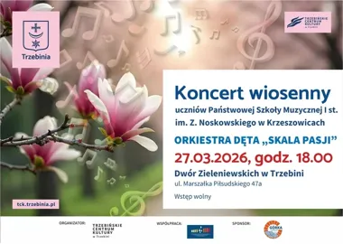 Wiosenna fala dźwięków - uczniowie PSM z Krzeszowic zagrają w Trzebini