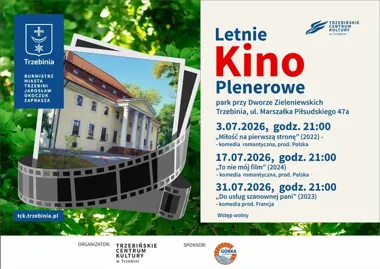 Letnie Kino Plenerowe znowu rozświetli park przy Dworze Zieleniewskich