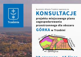 Trzebinia: Konsultacje projektu mpzp dla obszaru Górka w Trzebini